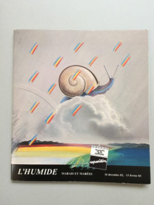 Invitation exposition Marais et marées, Ghislaine Vappereau, maison de la culture, Amiens, 1983